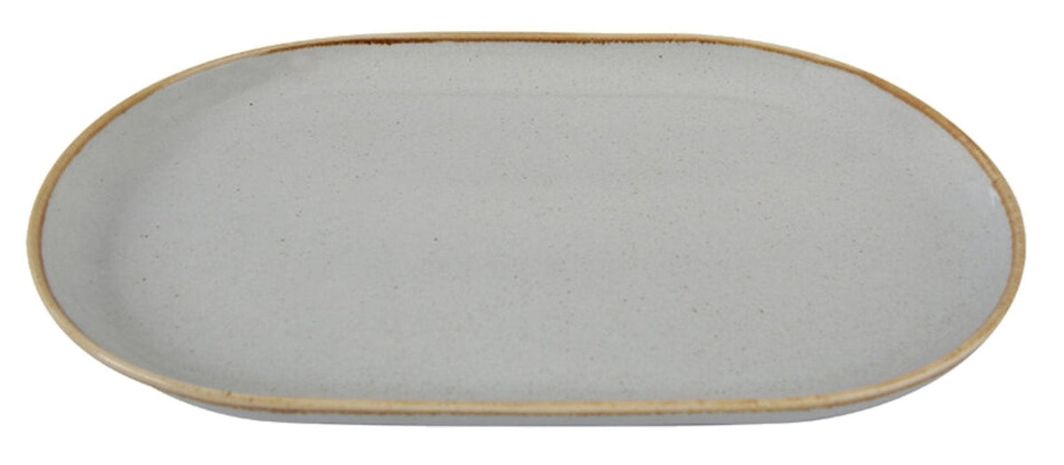 Porland Seasons Oval Serving Platter - Grey, 32x20cm – ETTC